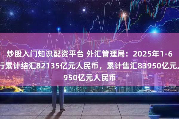 炒股入门知识配资平台 外汇管理局：2025年1-6月 银行累计结汇82135亿元人民币，累计售汇83950亿元人民币